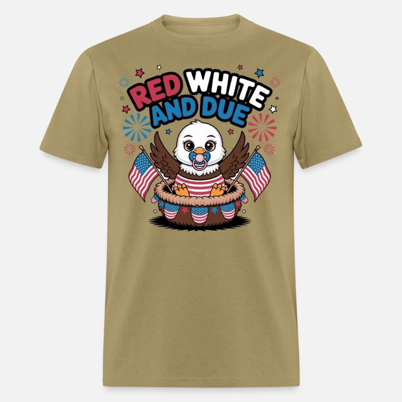 Red White and Due Cute Patriotic Baby Eagle