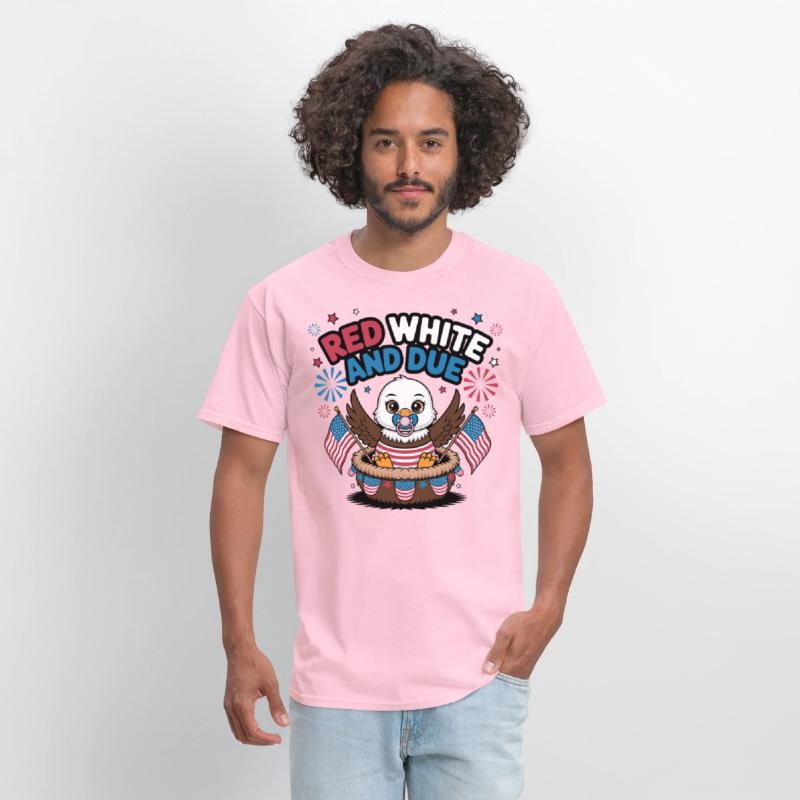 Red White and Due Cute Patriotic Baby Eagle