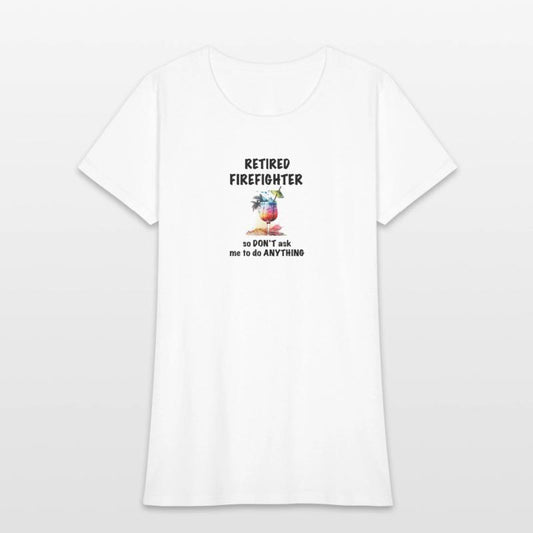 Retired Firefighter Vacation Tropical Cocktail