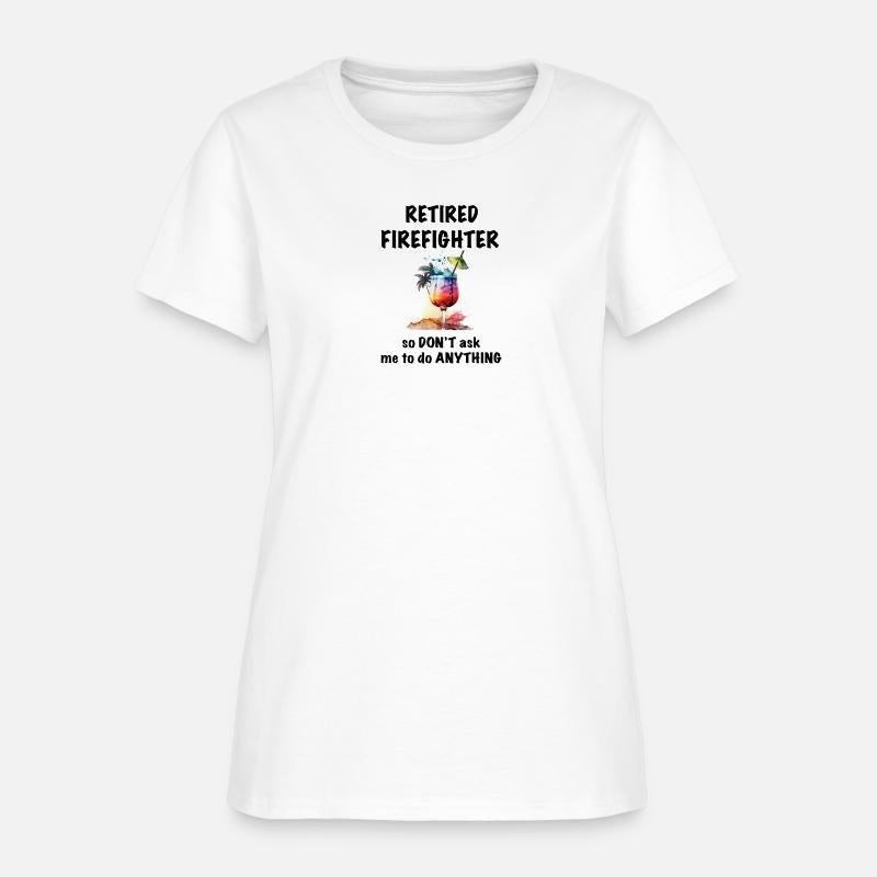 Retired Firefighter Vacation Tropical Cocktail