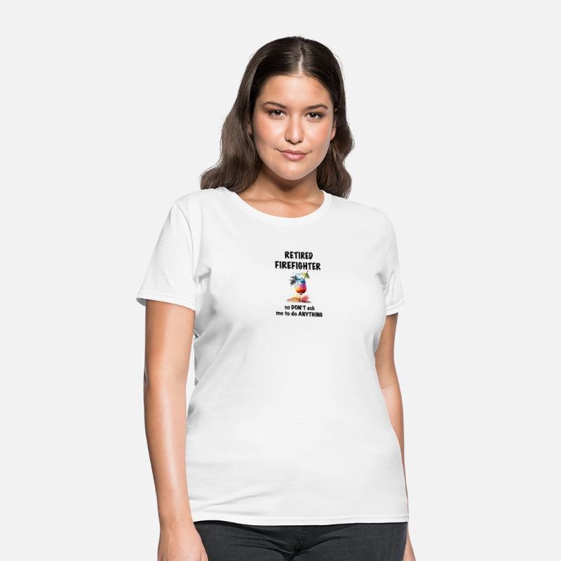 Retired Firefighter Vacation Tropical Cocktail