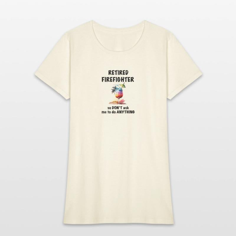 Retired Firefighter Vacation Tropical Cocktail