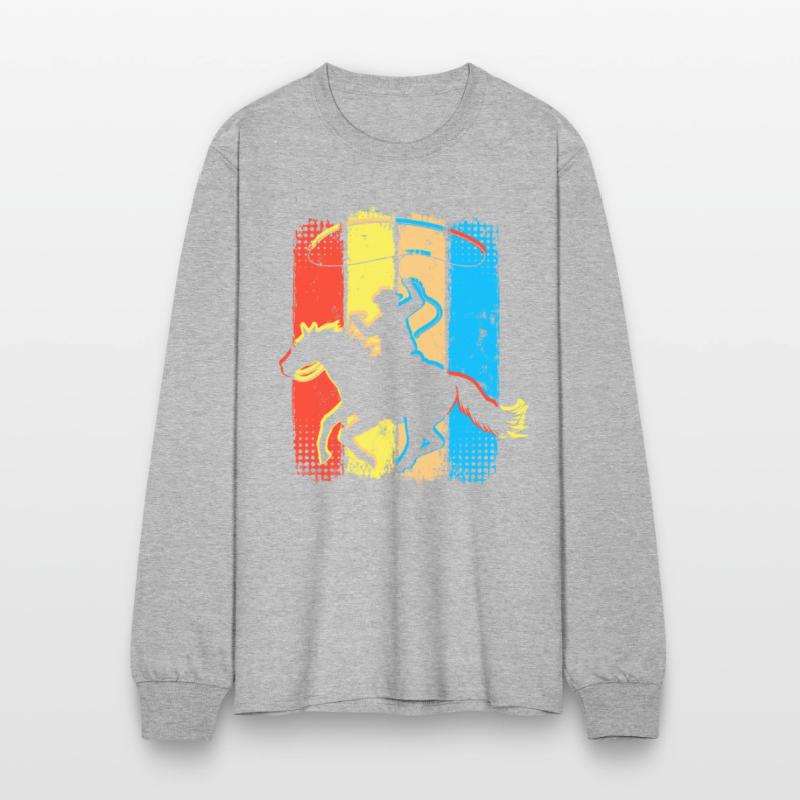 Retro Cowboy Horseman - Horseriding Western Rider