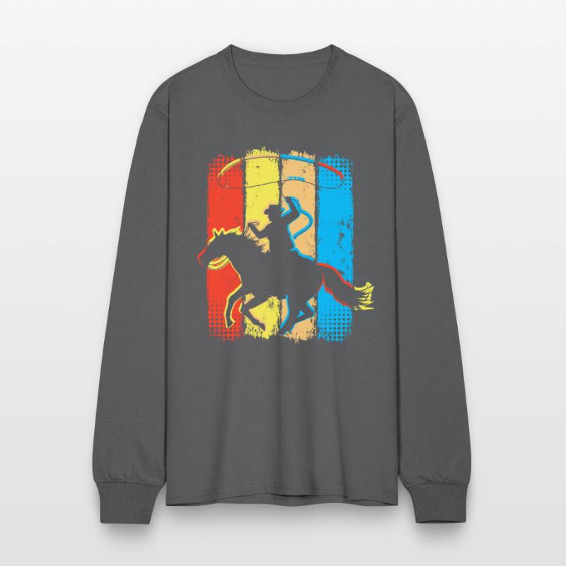 Retro Cowboy Horseman - Horseriding Western Rider