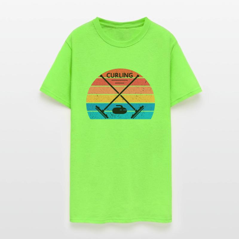 retro curling vintage curling gift for curling