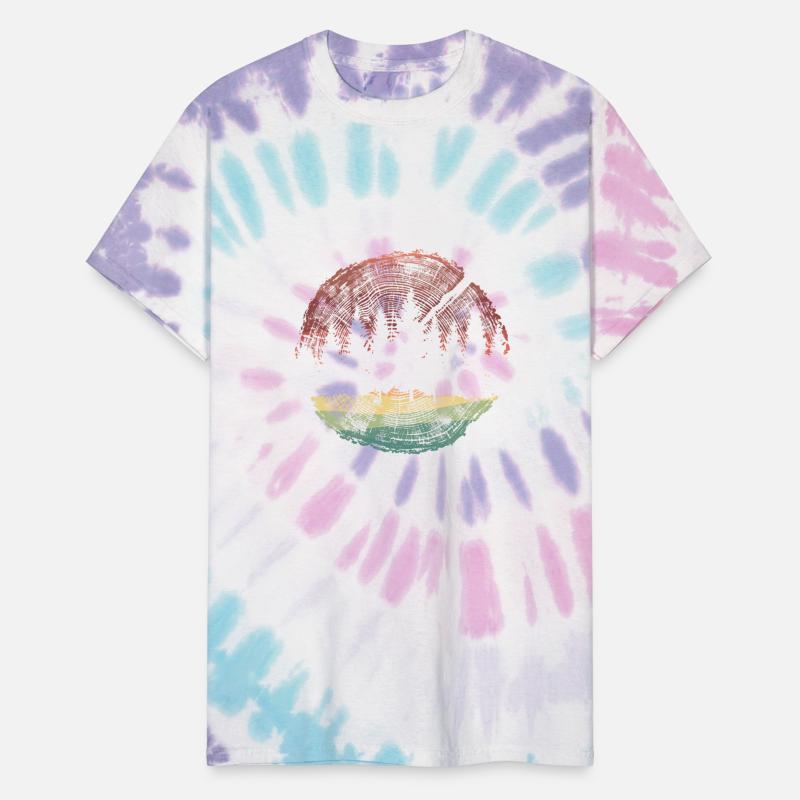 Retro Forest - Sunset Tree Profile