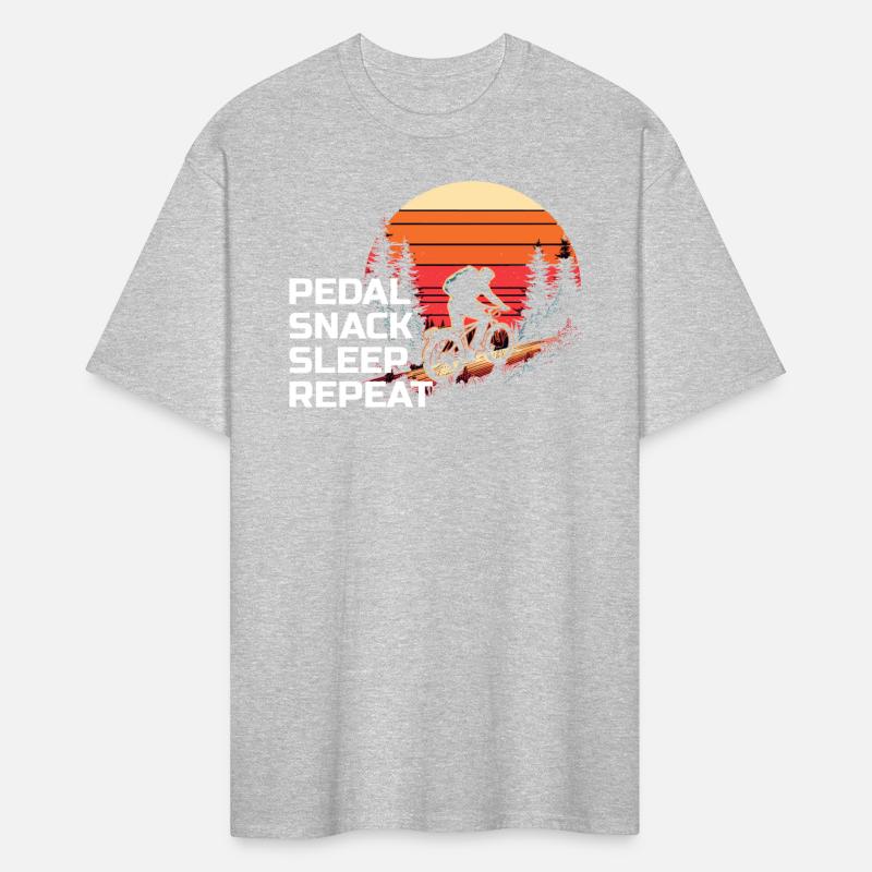 Retro Sunset Bikepacking Adventure Forest Trail