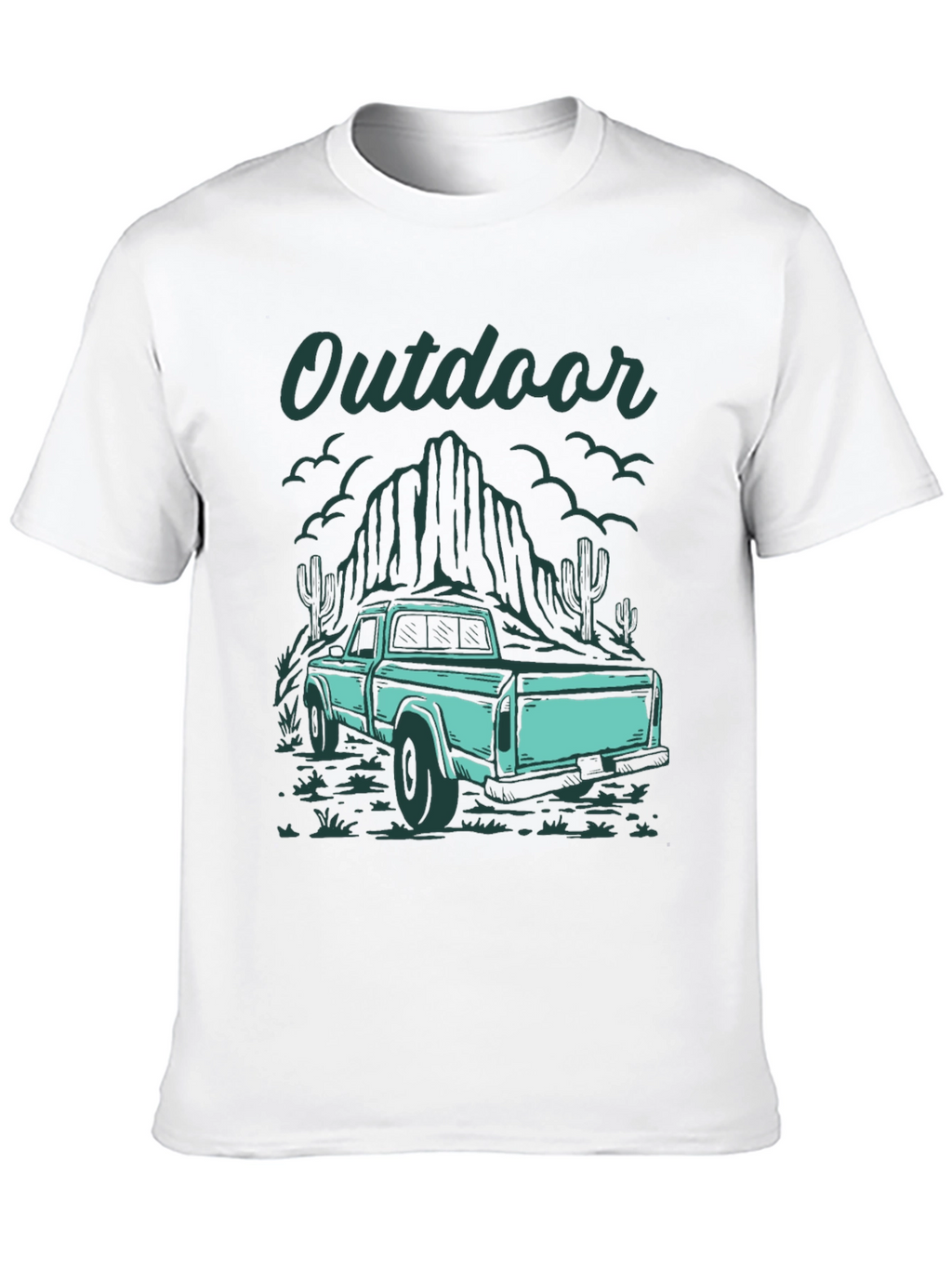 Outdoor Truck Graphic Tee - Black