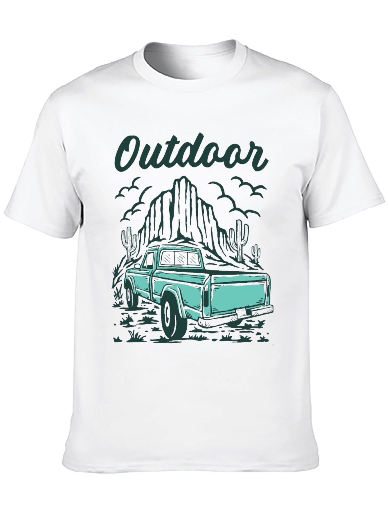 Outdoor Truck Graphic Tee - Black