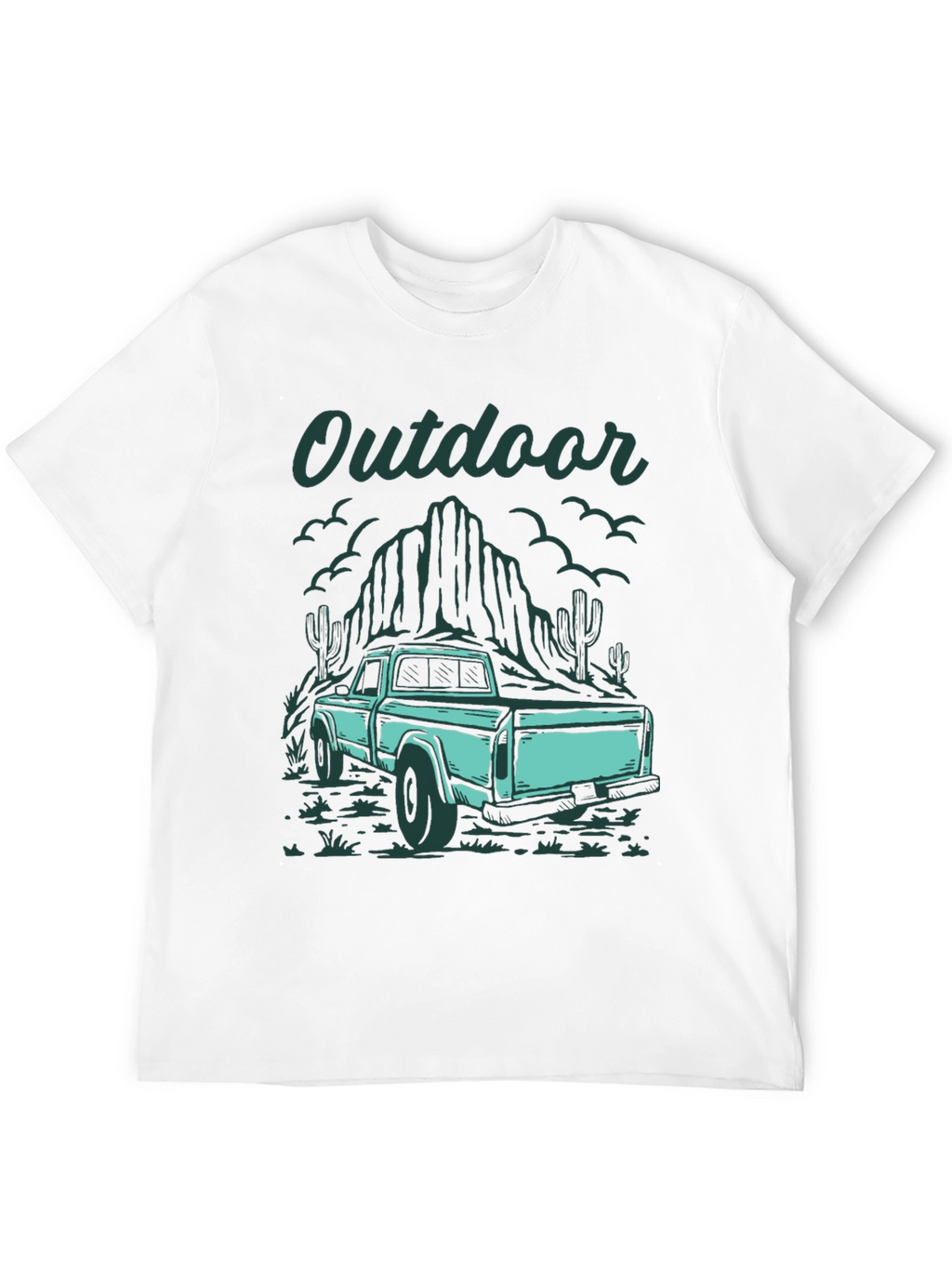 Outdoor Truck Graphic Tee - Black