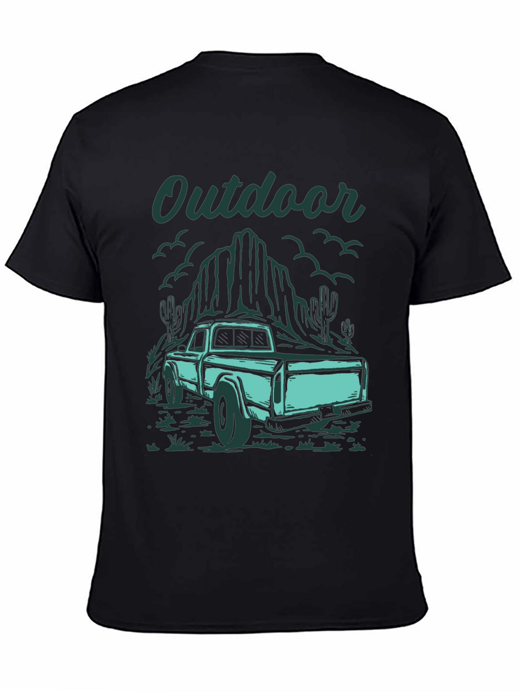 Outdoor Truck Graphic Tee - Black