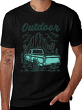 Outdoor Truck Graphic Tee - Black