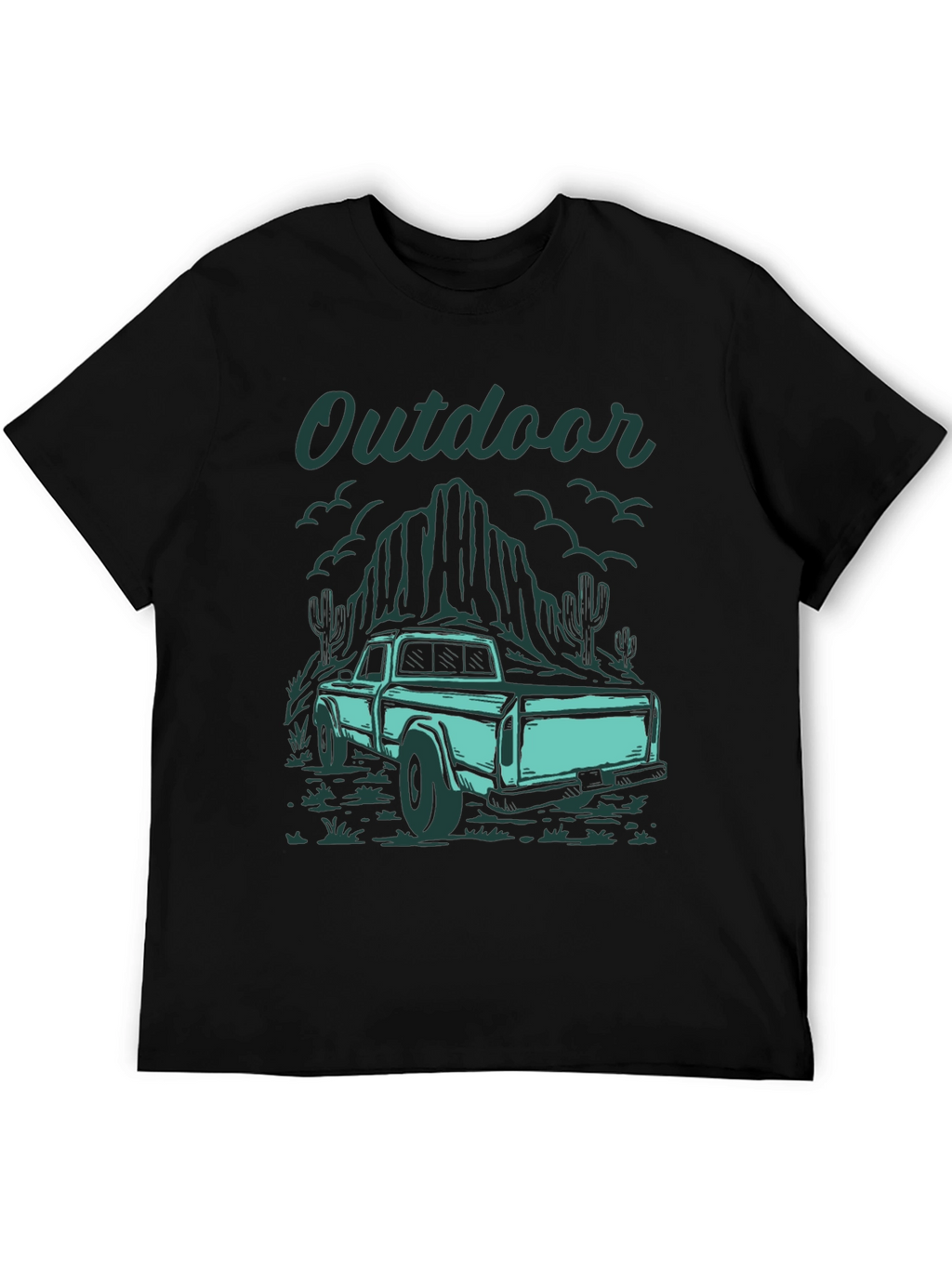 Outdoor Truck Graphic Tee - Black