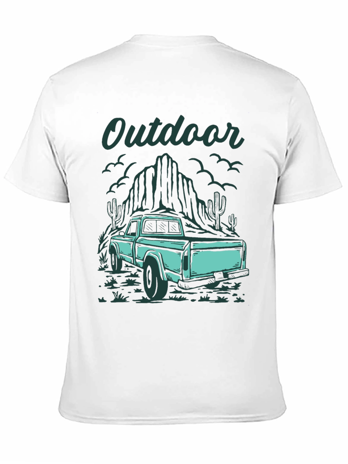 Outdoor Truck Graphic Tee - Black