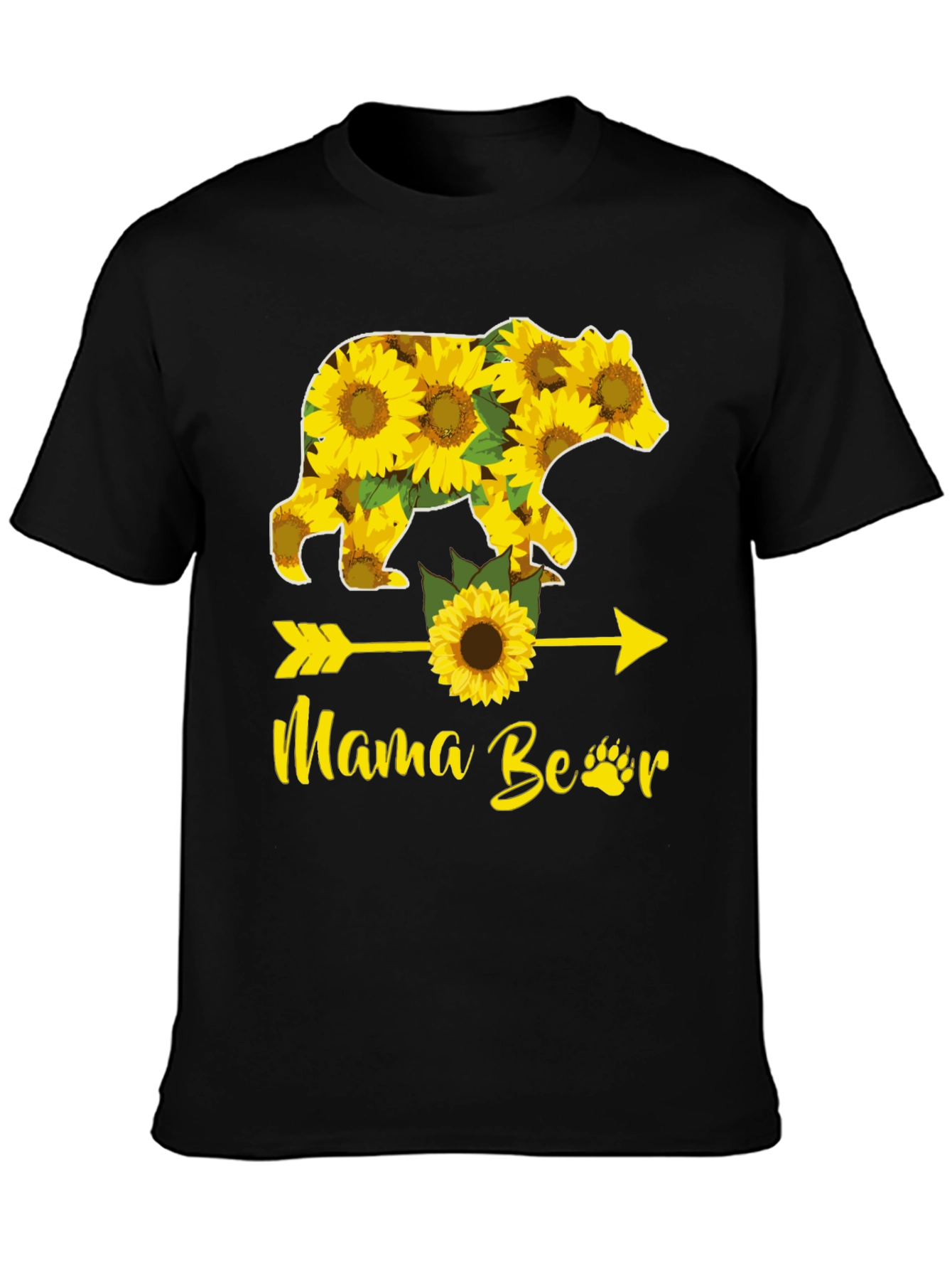 Mama Bear Sunflower Graphic Tee