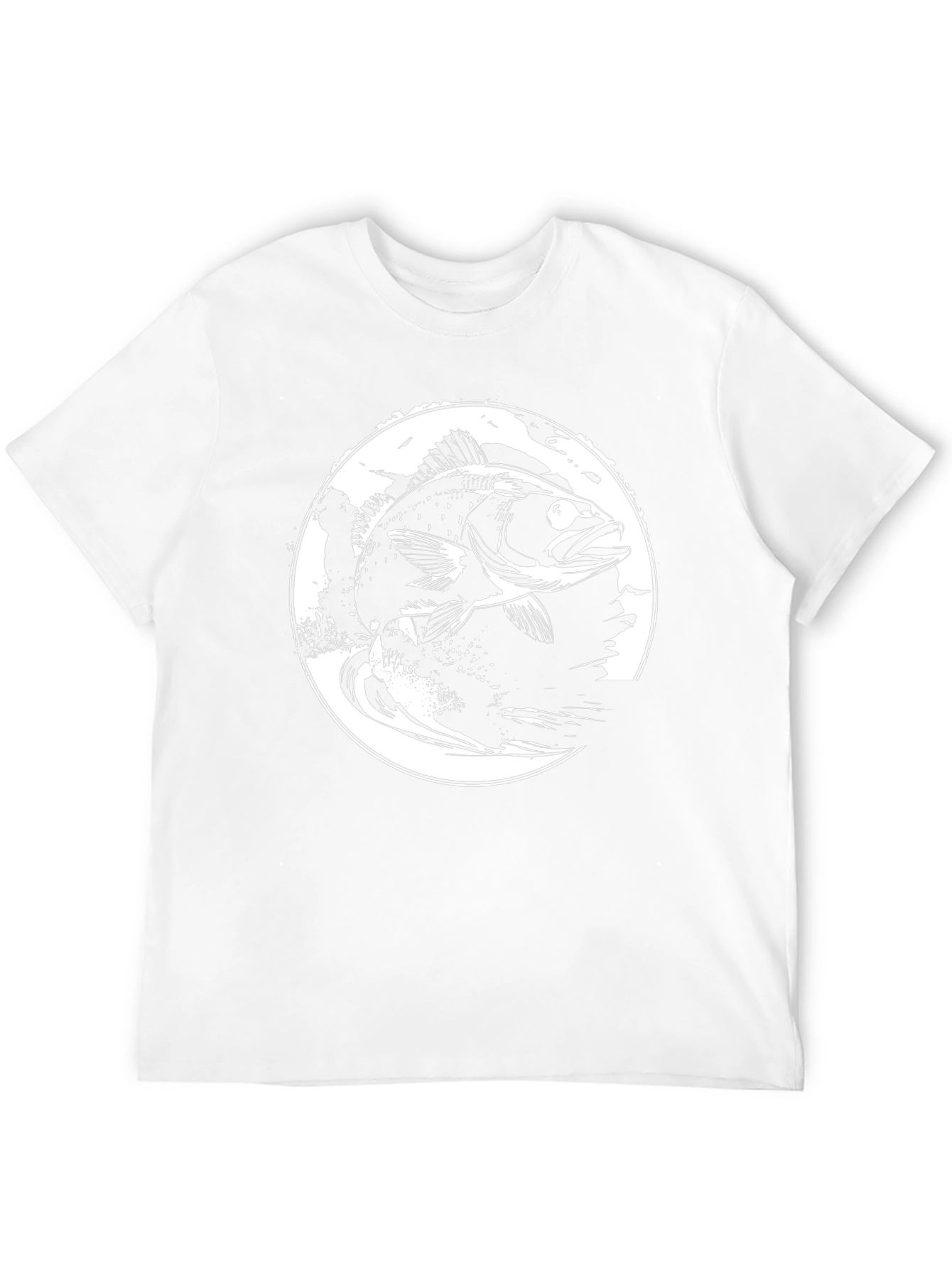 Bass Fish Graphic Tee - Black