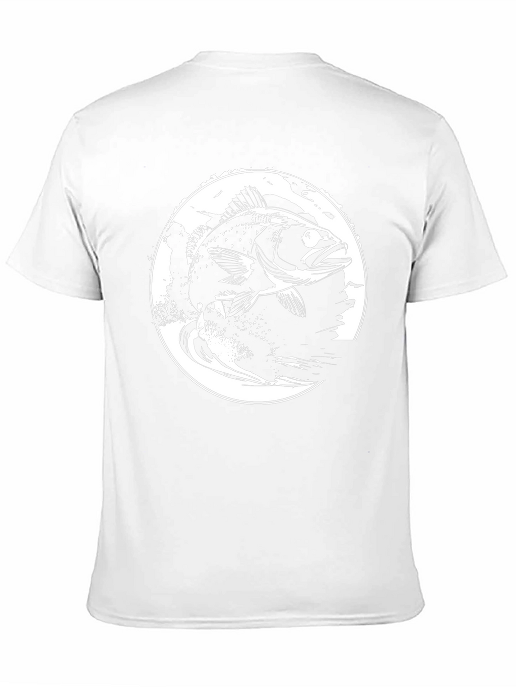 Bass Fish Graphic Tee - Black