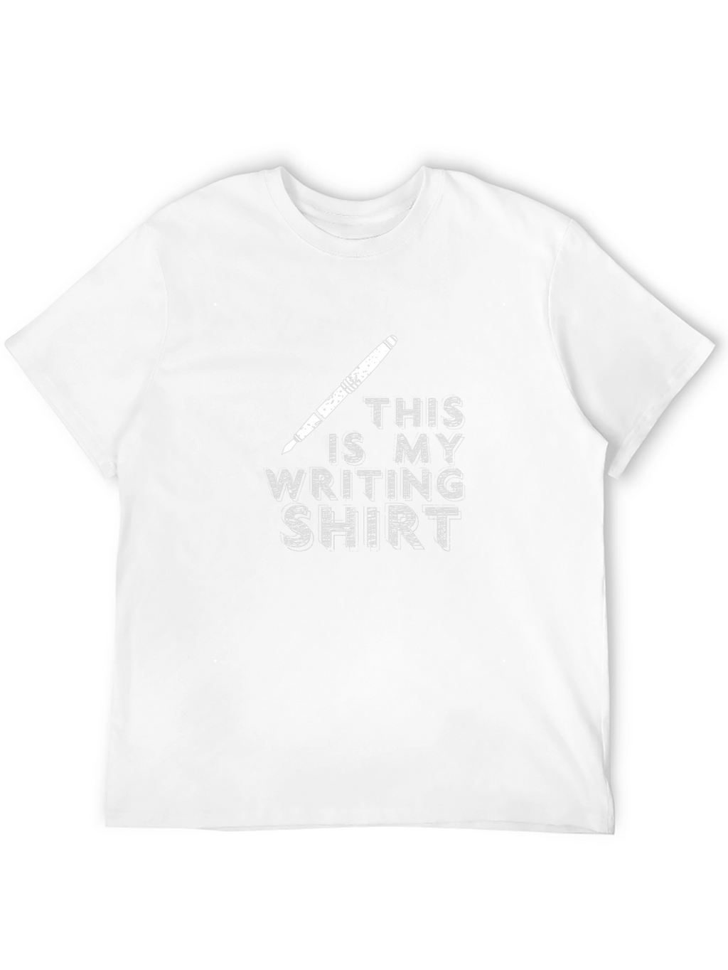 Writing Shirt: Pen & Text Novelty Tee