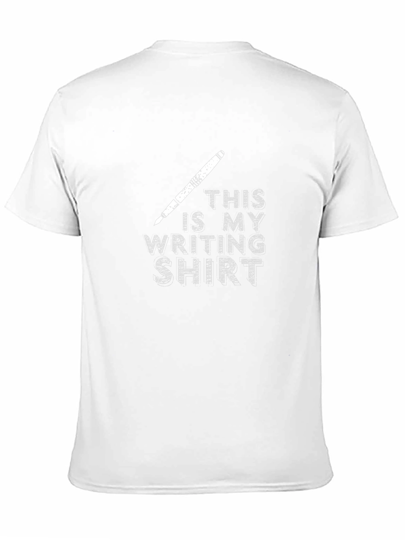 Writing Shirt: Pen & Text Novelty Tee