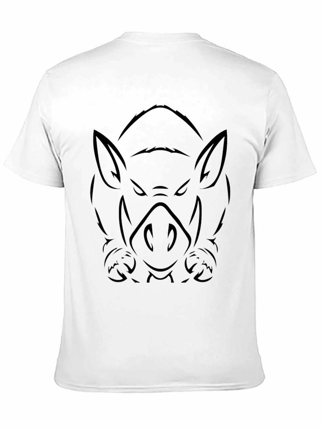 Mens Black Boar Graphic Tee