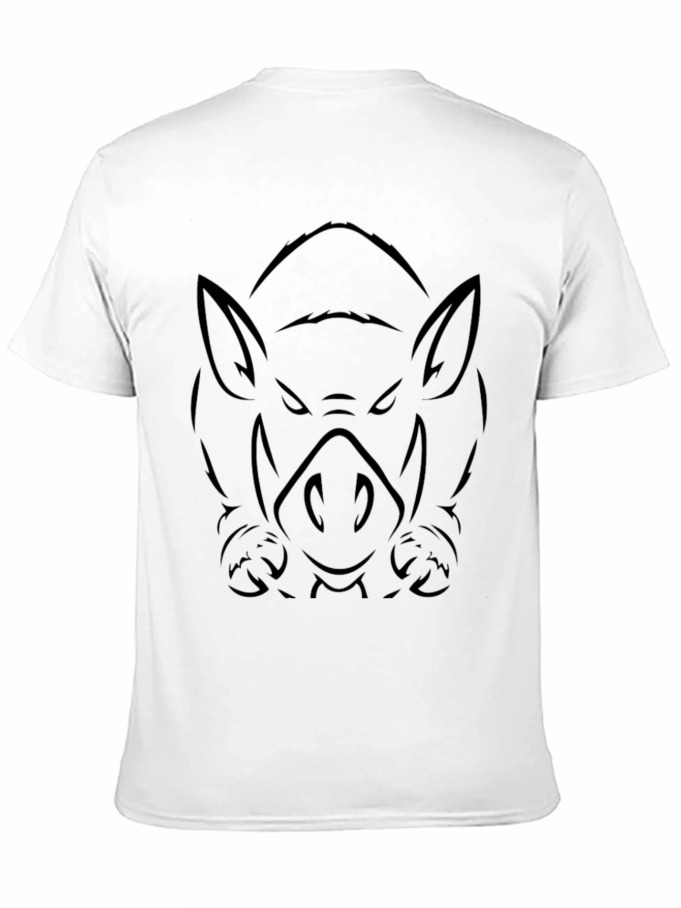 Mens Black Boar Graphic Tee