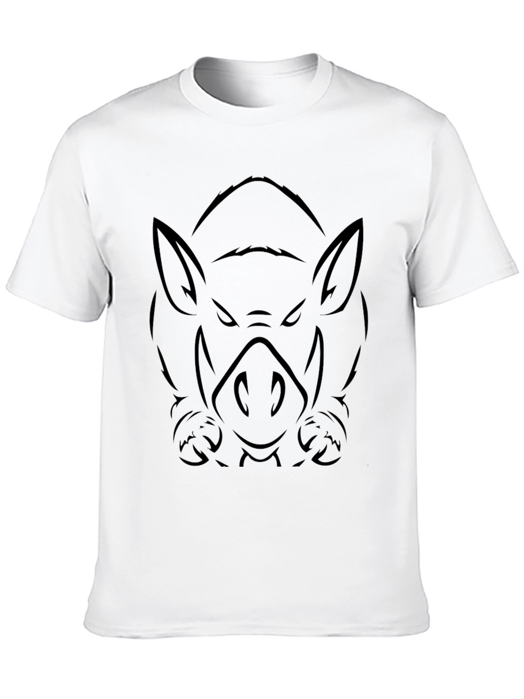 Mens Black Boar Graphic Tee