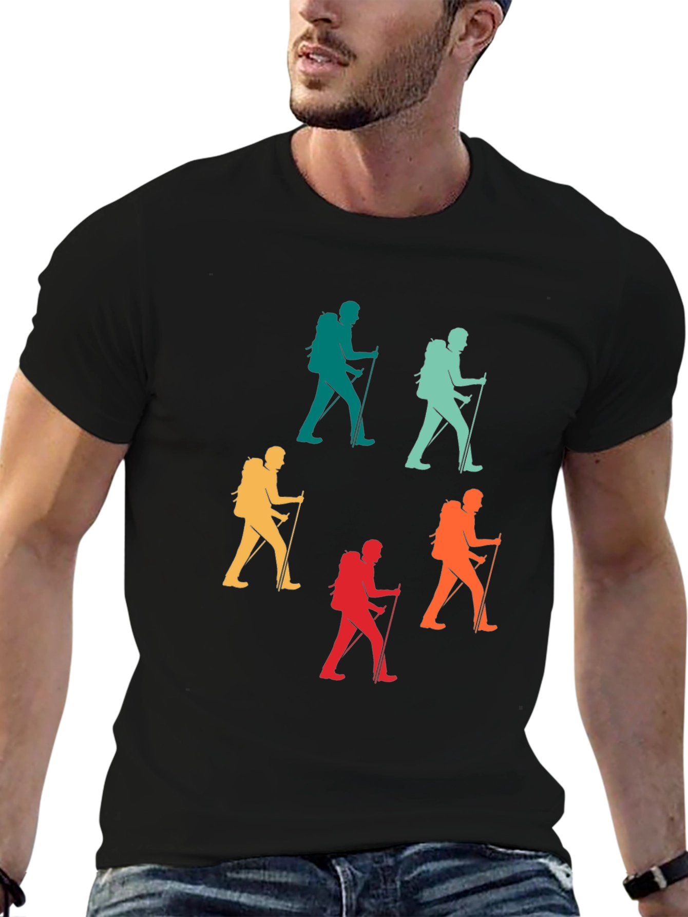 Hiking Retro Graphic Tee - Adventure Ready