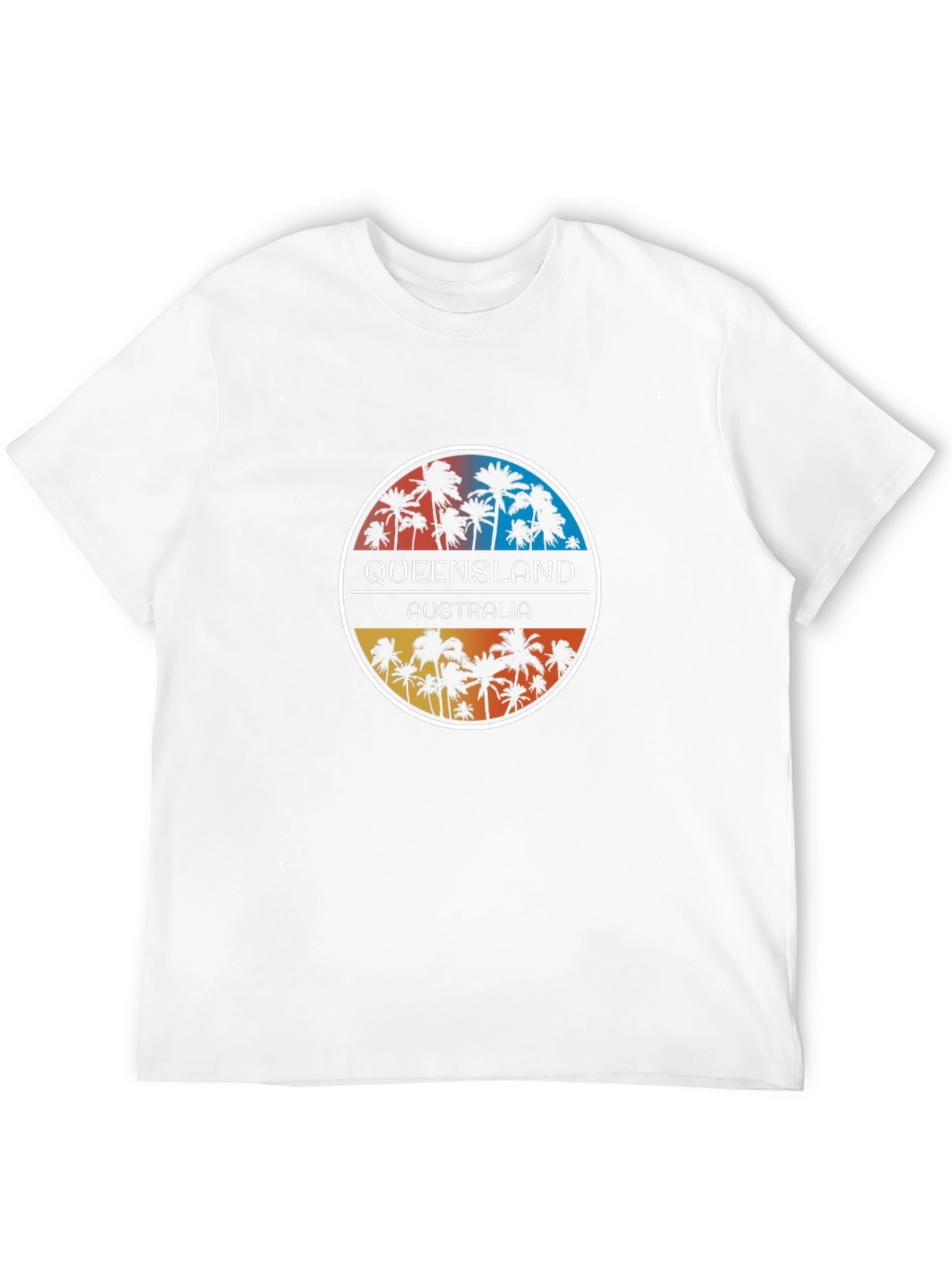 Queensland Australia Palm Tree Graphic Tee