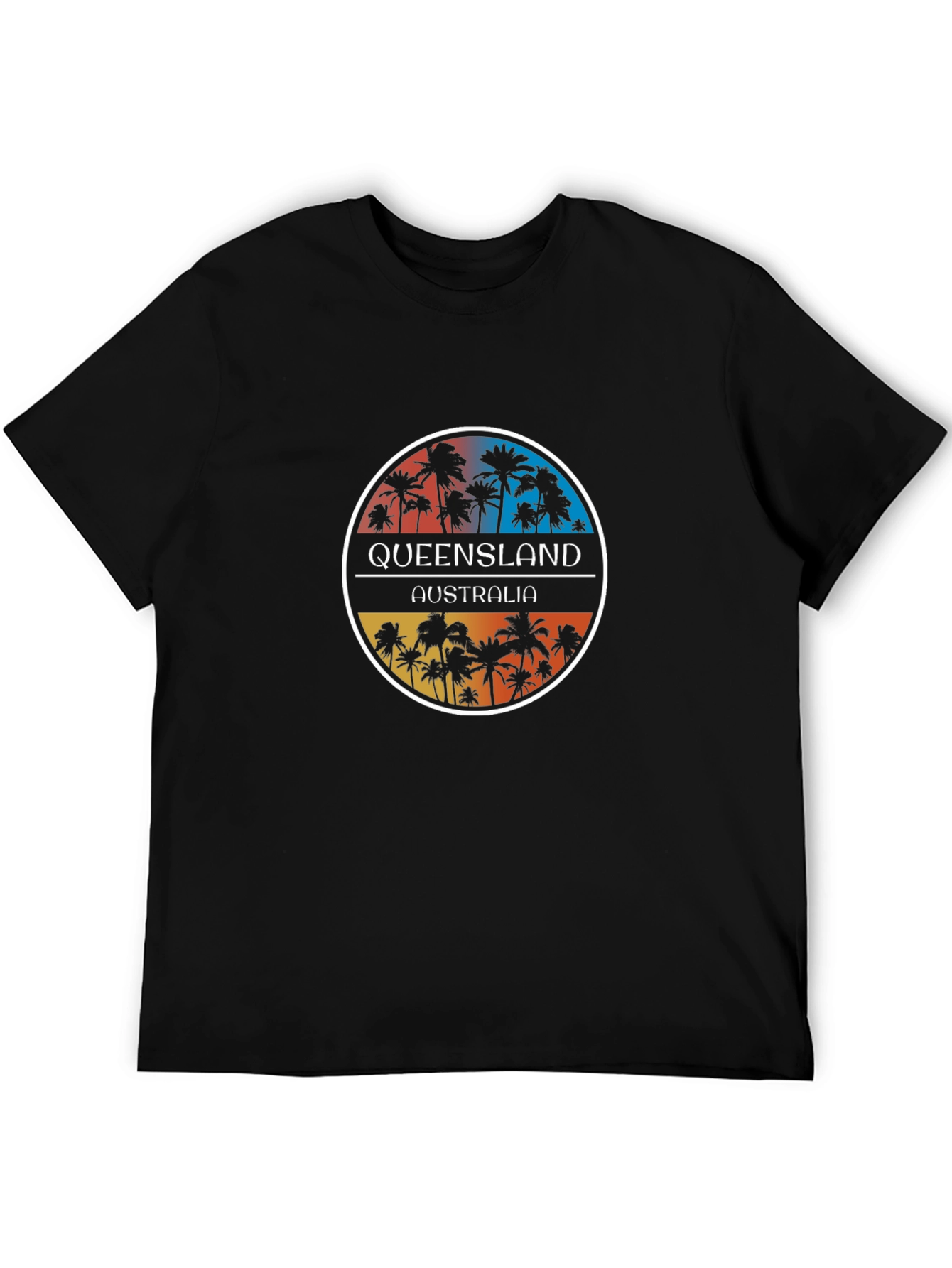 Queensland Australia Palm Tree Graphic Tee
