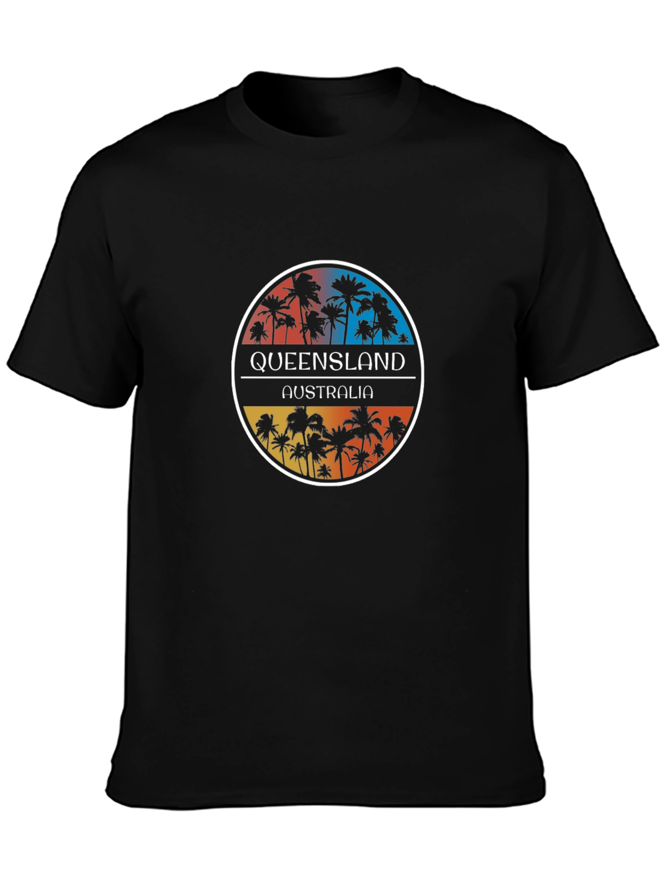 Queensland Australia Palm Tree Graphic Tee