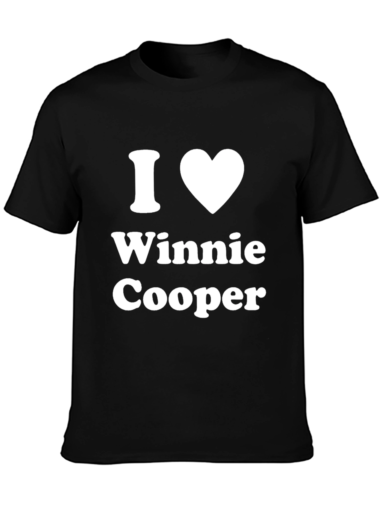 I Heart Winnie Cooper Black Graphic T-Shirt