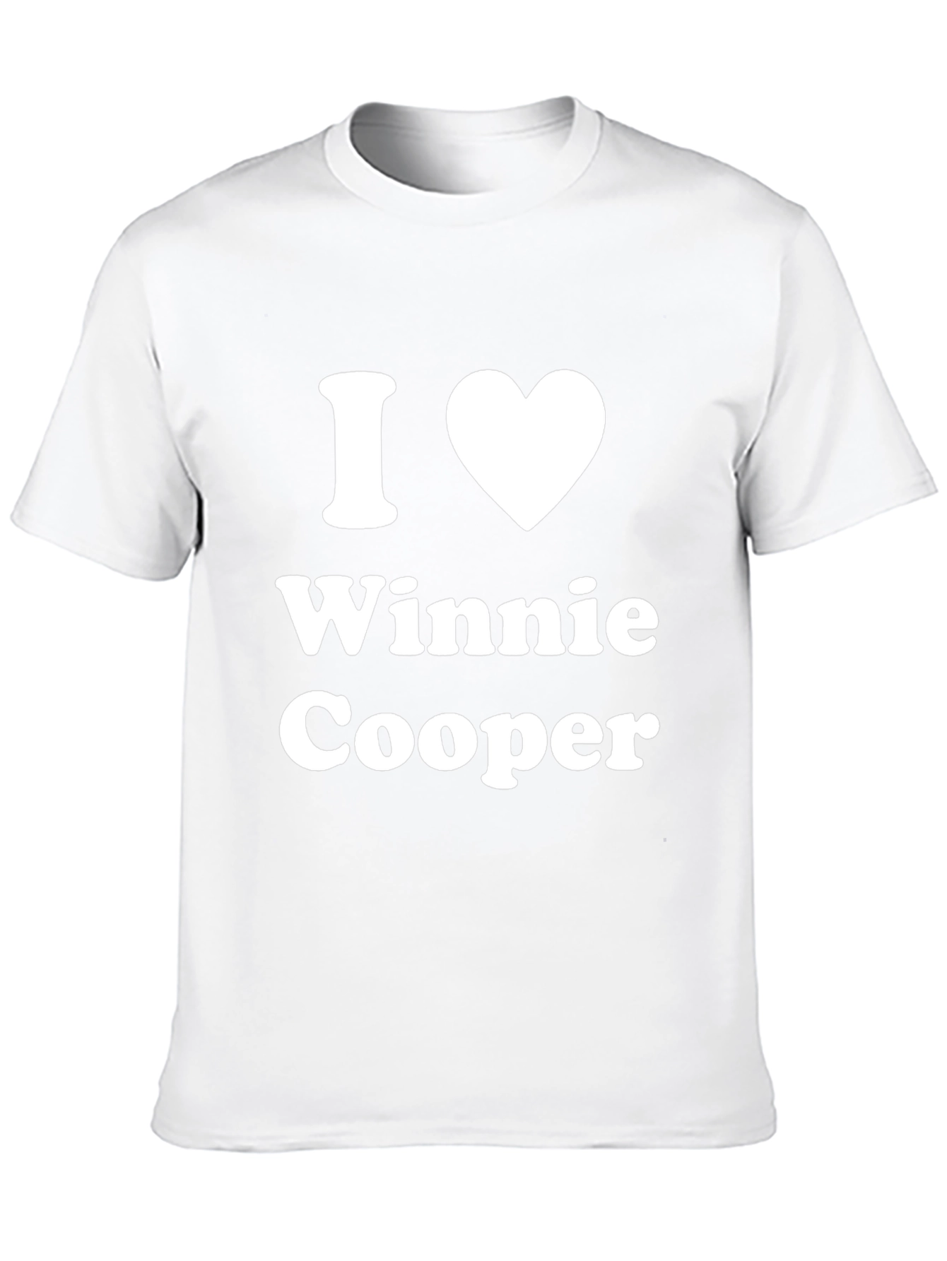 I Heart Winnie Cooper Black Graphic T-Shirt