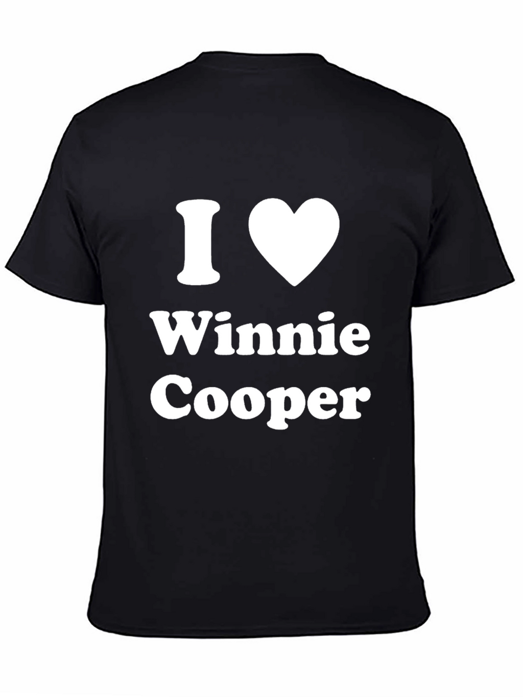 I Heart Winnie Cooper Black Graphic T-Shirt