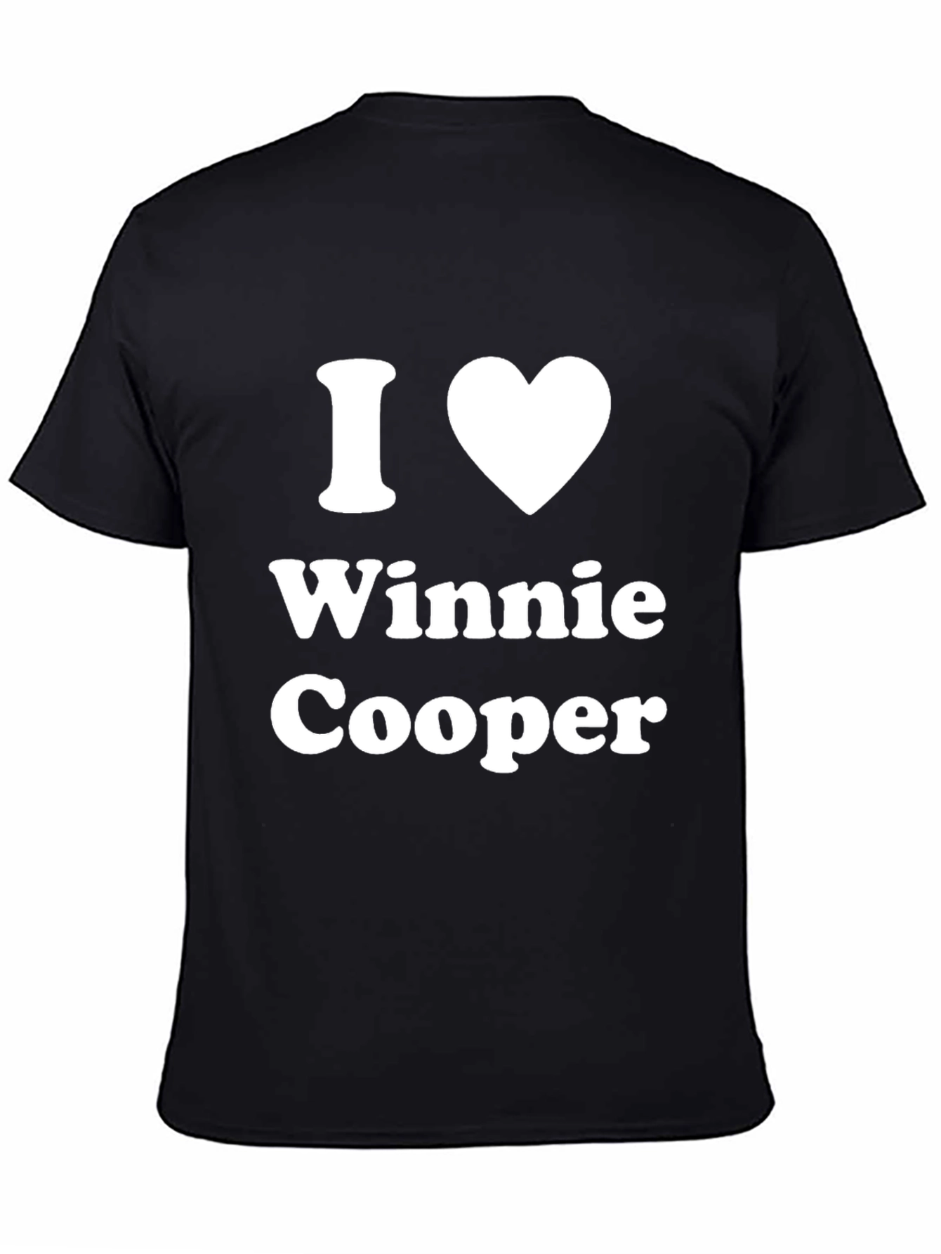 I Heart Winnie Cooper Black Graphic T-Shirt