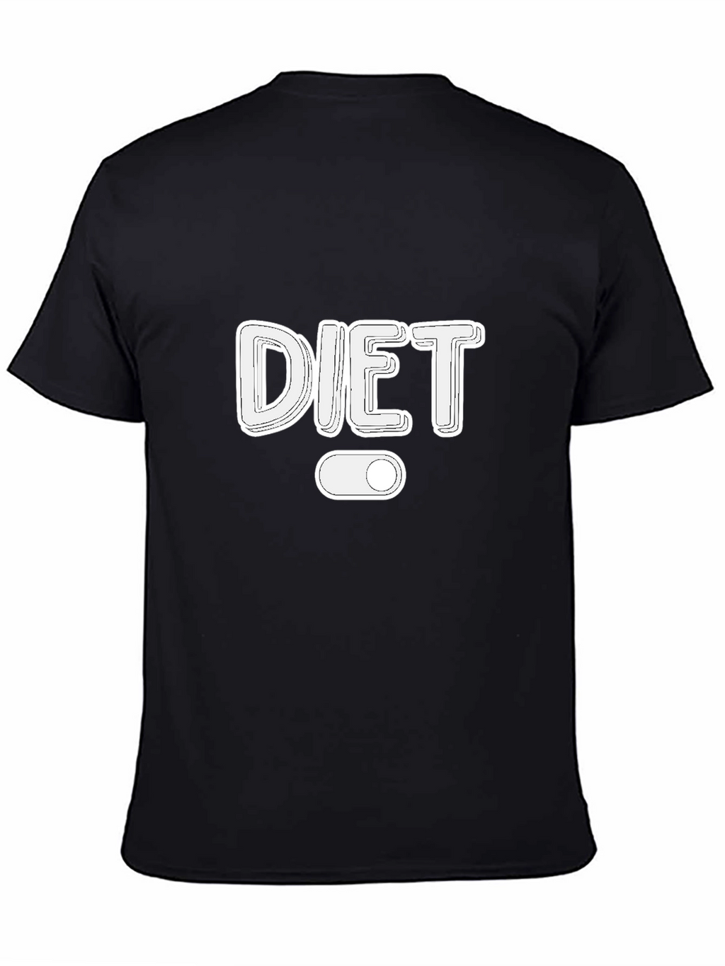 Diet Mode On Black T-Shirt