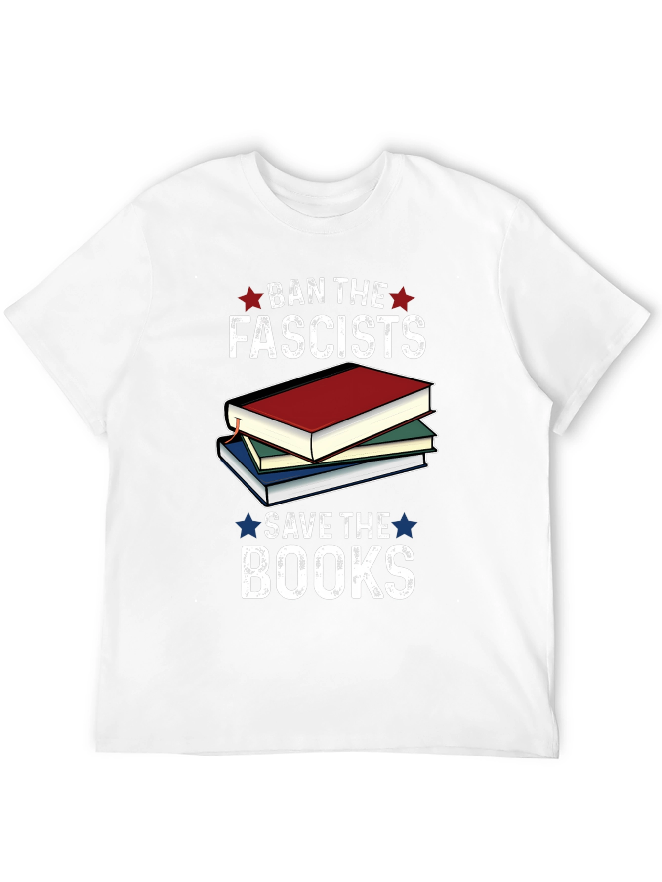 Ban the Fascists Save the Books Graphic Tee