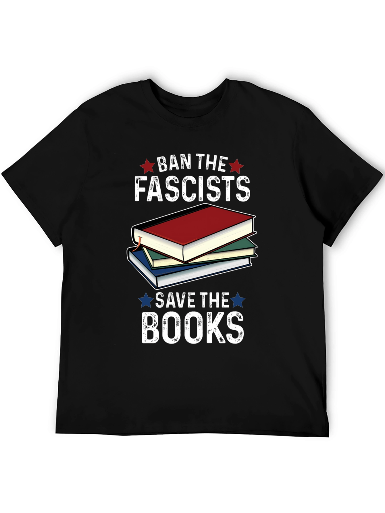 Ban the Fascists Save the Books Graphic Tee