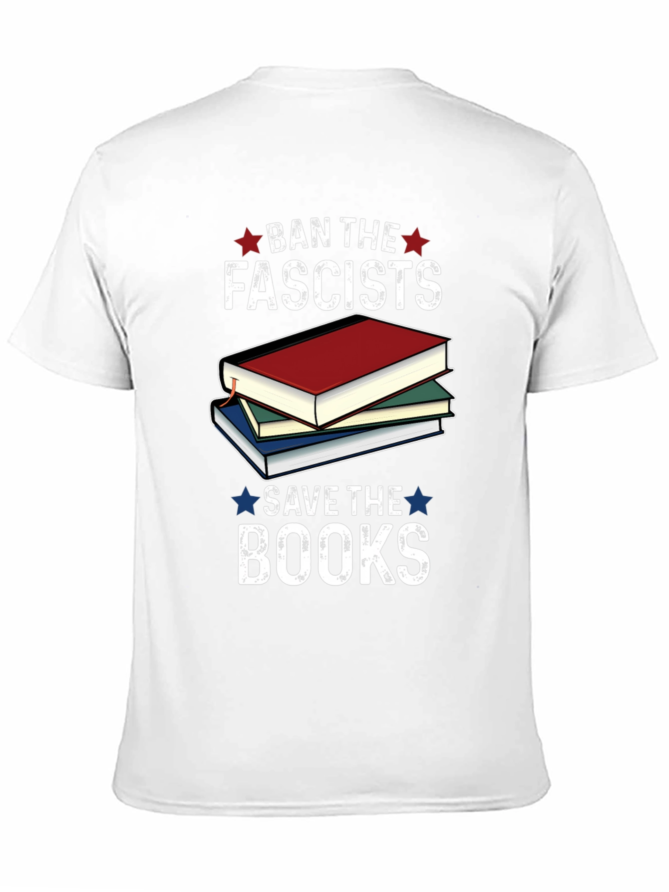 Ban the Fascists Save the Books Graphic Tee