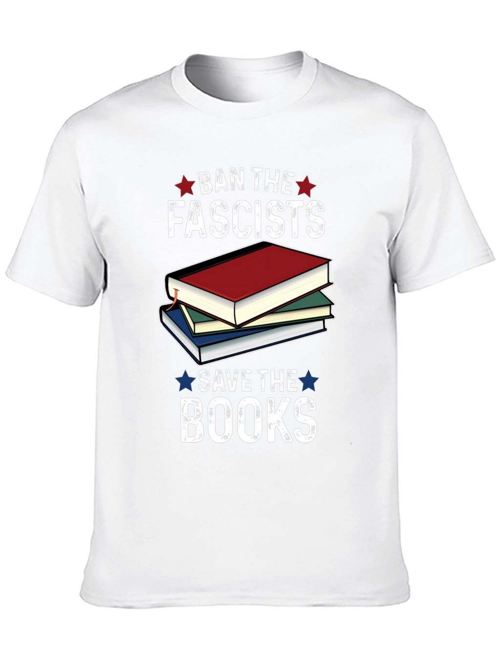 Ban the Fascists Save the Books Graphic Tee