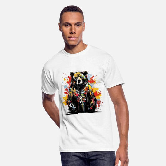 Roaring Grizzly. Primal Strength, Graffiti Style.