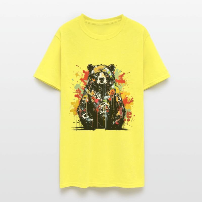 Roaring Grizzly. Primal Strength, Graffiti Style.