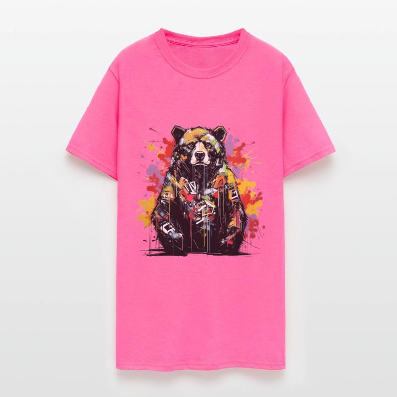 Roaring Grizzly. Primal Strength, Graffiti Style.