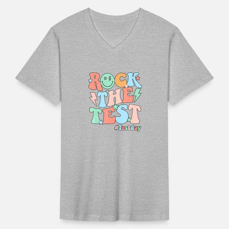 Rock The Test Testing Day Retro Motivational