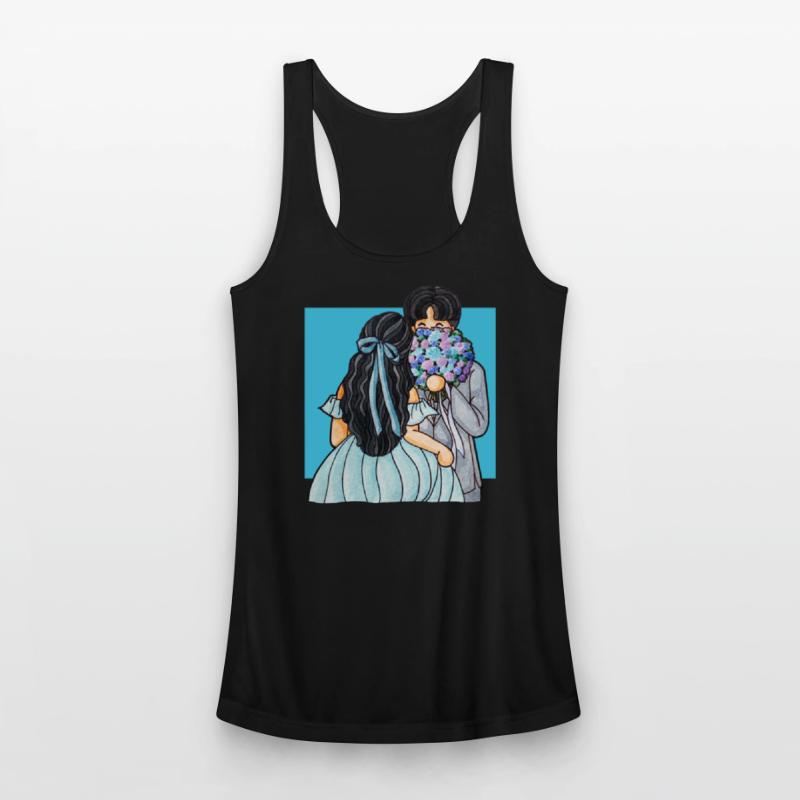 Romantic Wedding Couple Illustration