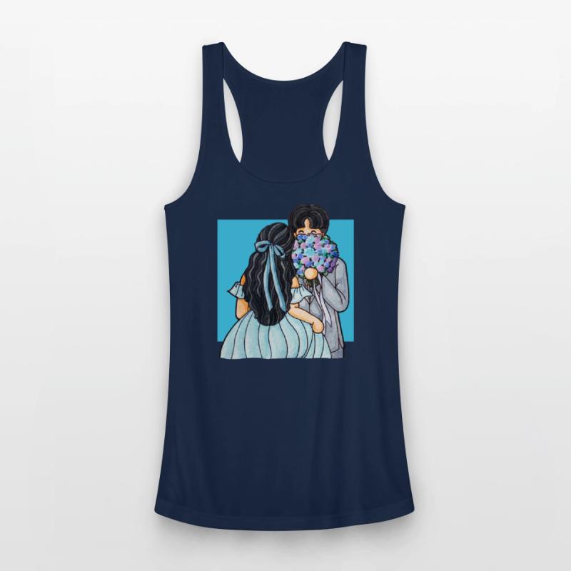 Romantic Wedding Couple Illustration