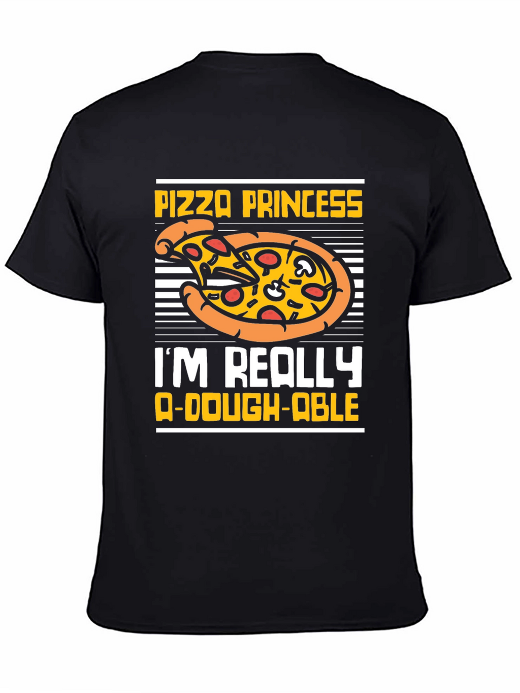 Pizza Princess Graphic T-Shirt Funny Food Tee