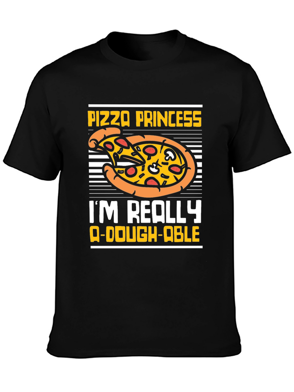 Pizza Princess Graphic T-Shirt Funny Food Tee