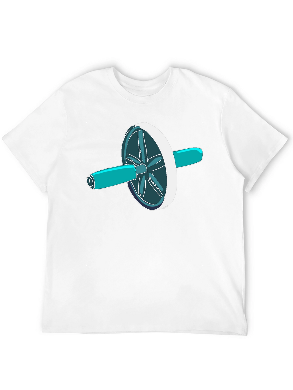 Ab Roller T-Shirt - Black Graphic Tee