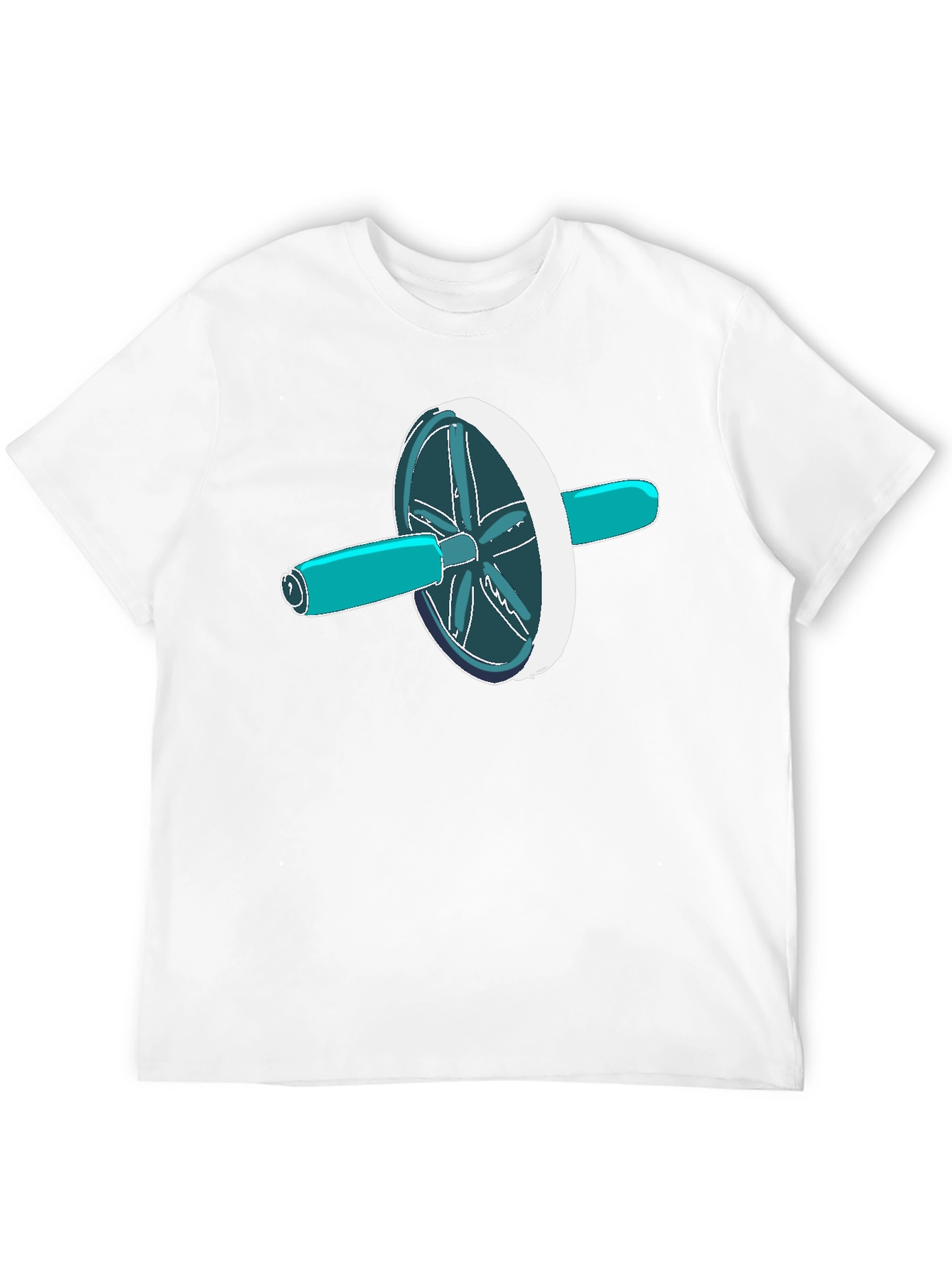 Ab Roller T-Shirt - Black Graphic Tee