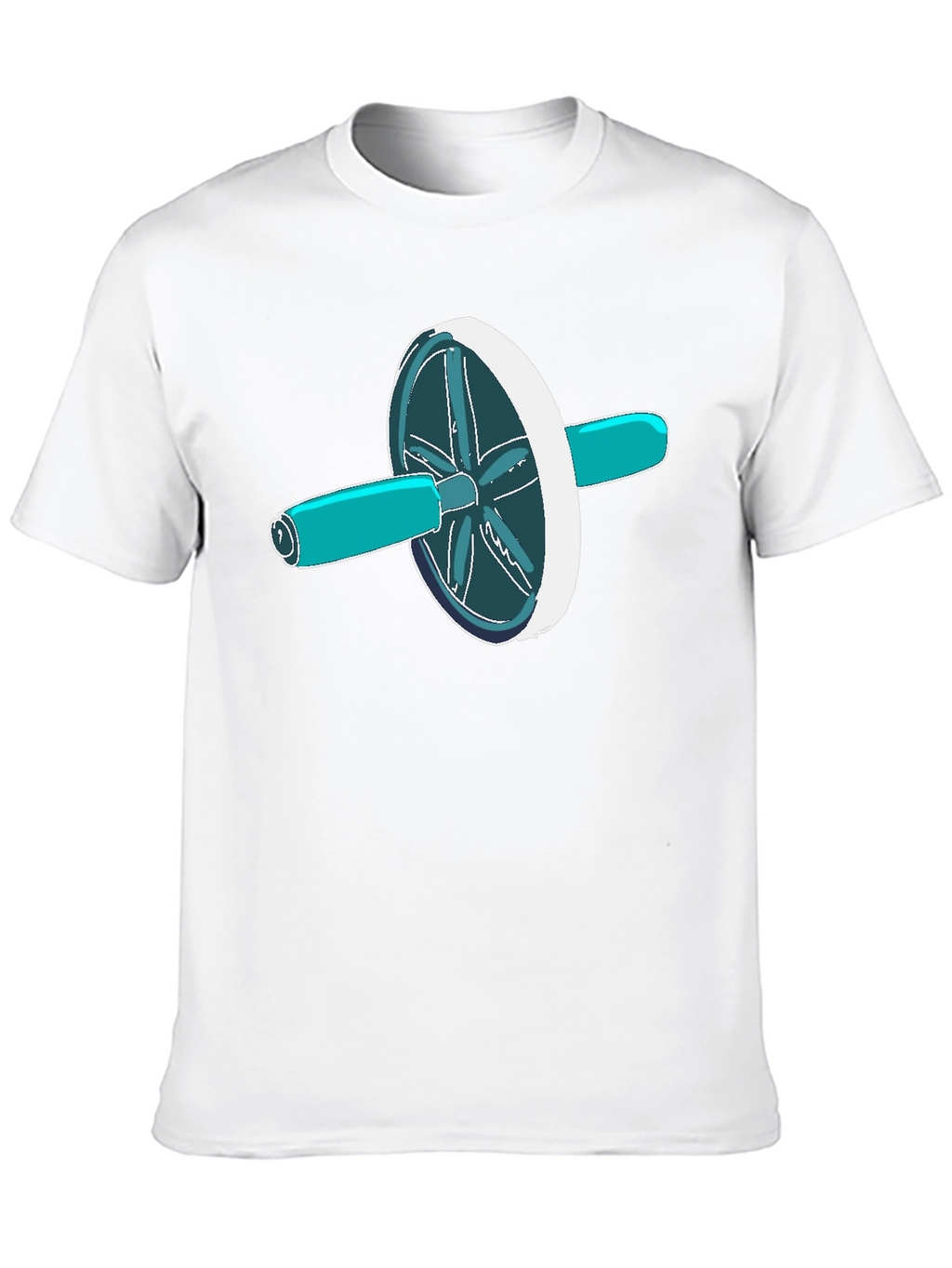 Ab Roller T-Shirt - Black Graphic Tee
